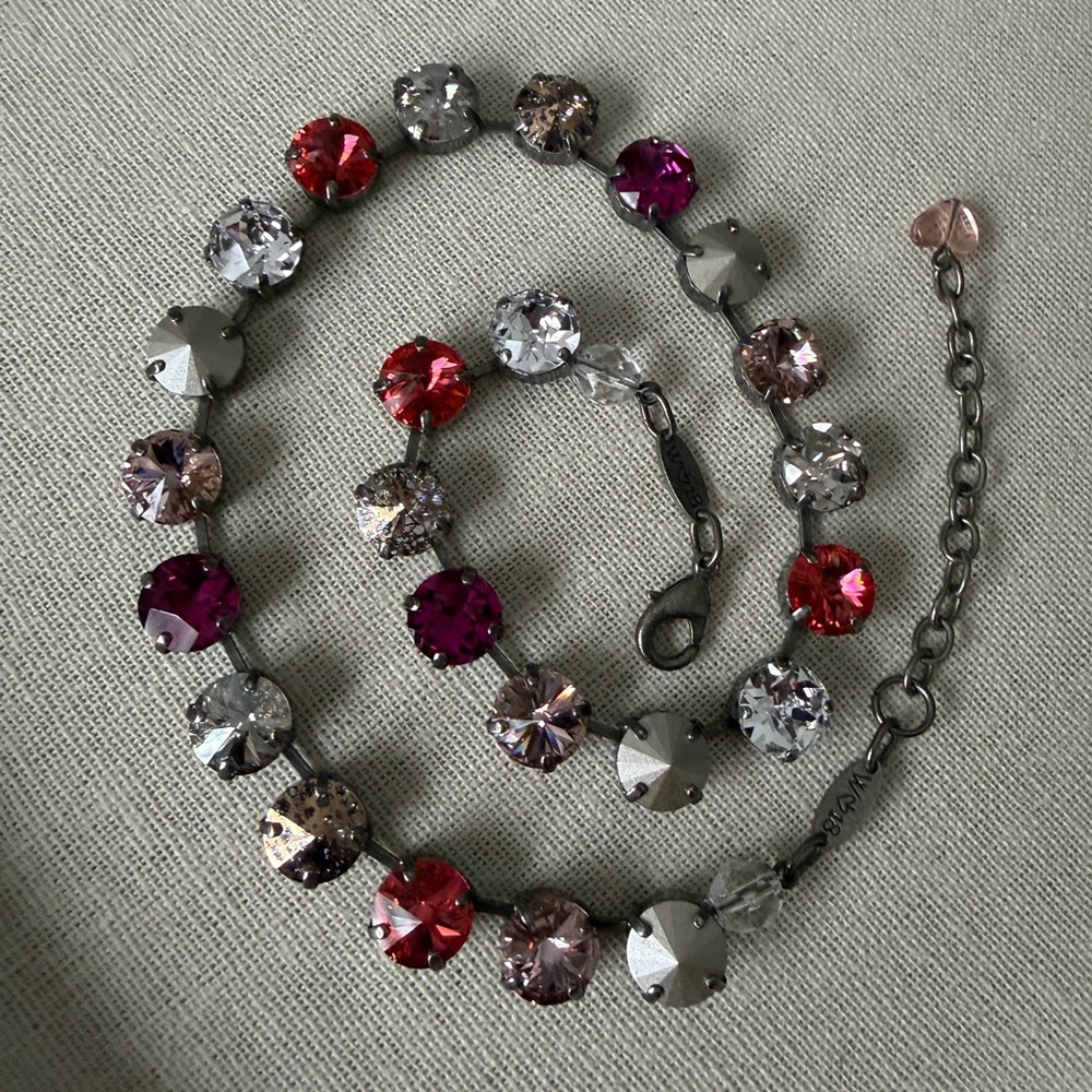 Sabika Multi-Color Crystal Choker